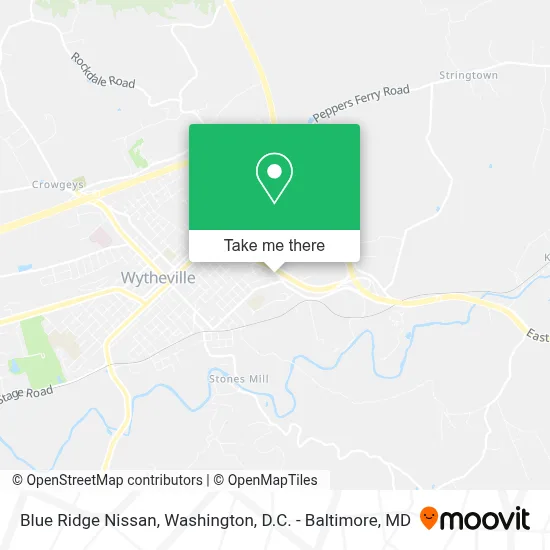 Blue Ridge Nissan map