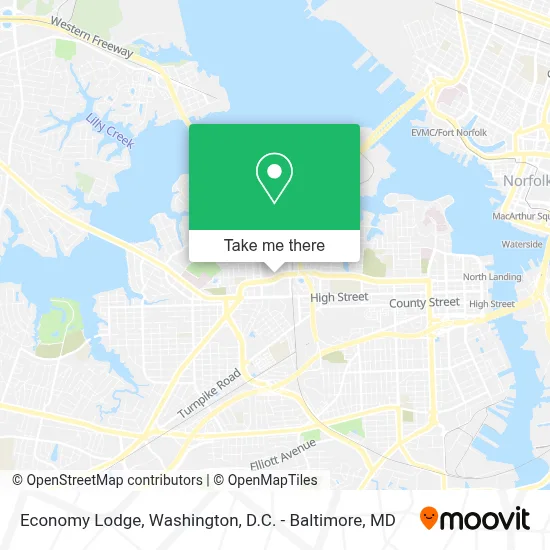 Economy Lodge map