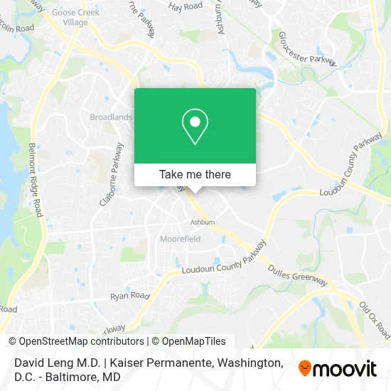 David Leng M.D. | Kaiser Permanente map