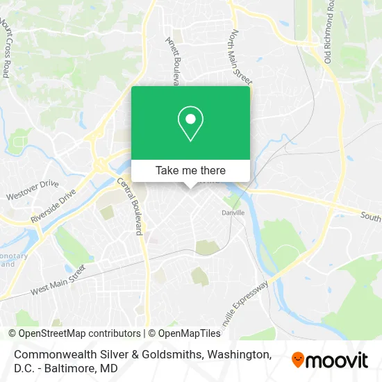 Commonwealth Silver & Goldsmiths map