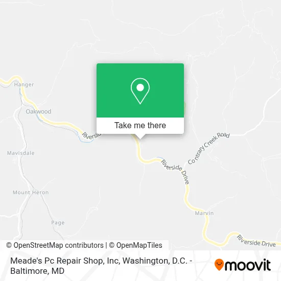 Meade's Pc Repair Shop, Inc map
