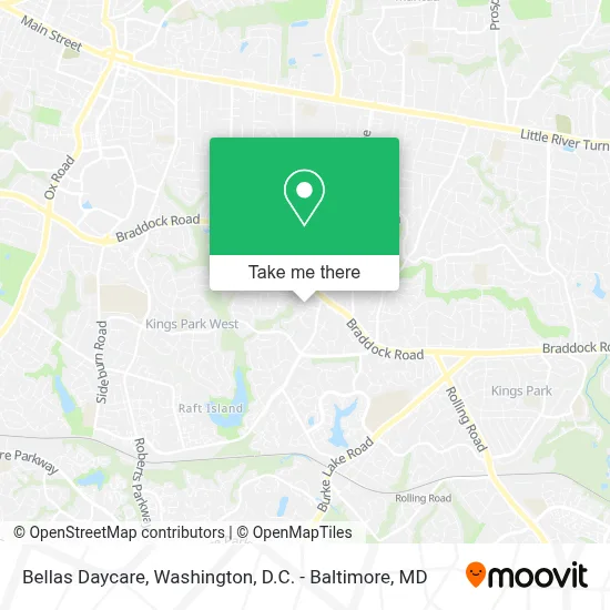 Bellas Daycare map