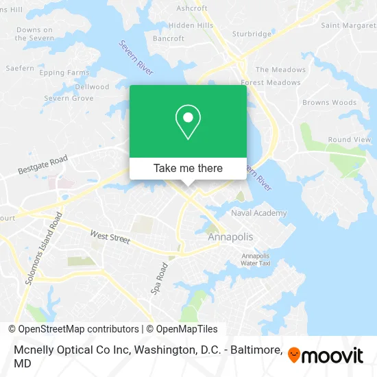 Mcnelly Optical Co Inc map