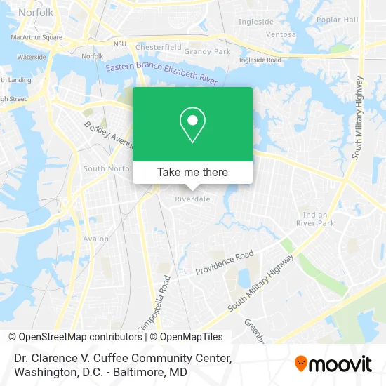 Dr. Clarence V. Cuffee Community Center map