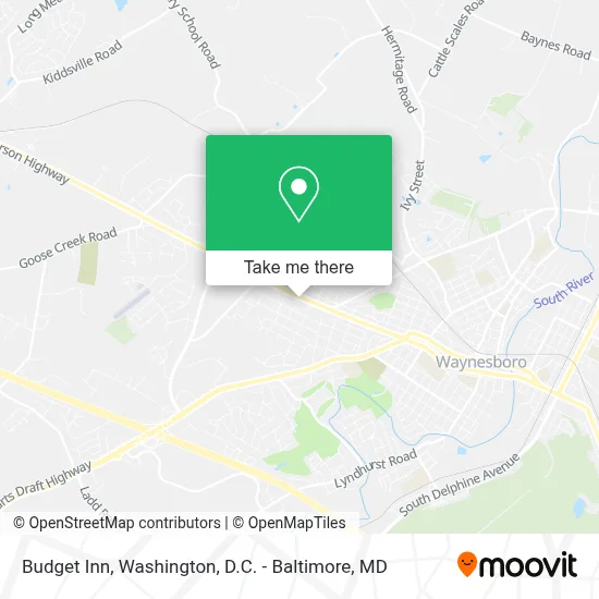 Budget Inn map