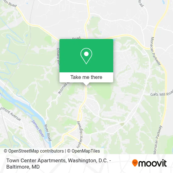 Town Center Apartments map
