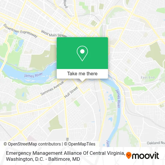Emergency Management Alliance Of Central Virginia map