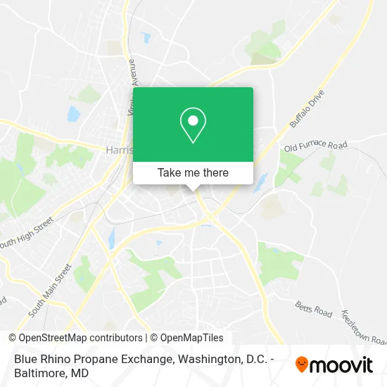 Blue Rhino Propane Exchange map