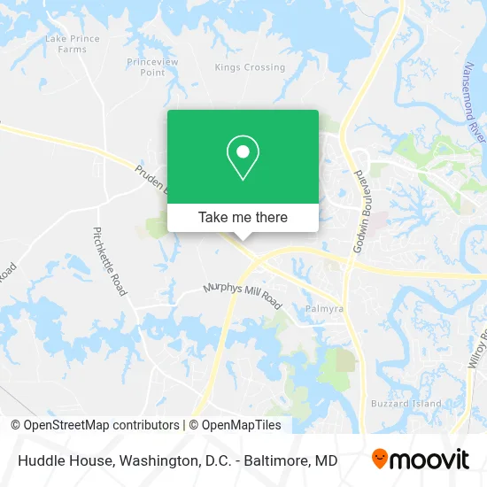 Huddle House map