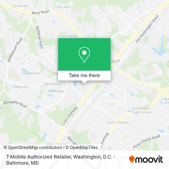 T-Mobile Authorized Retailer map