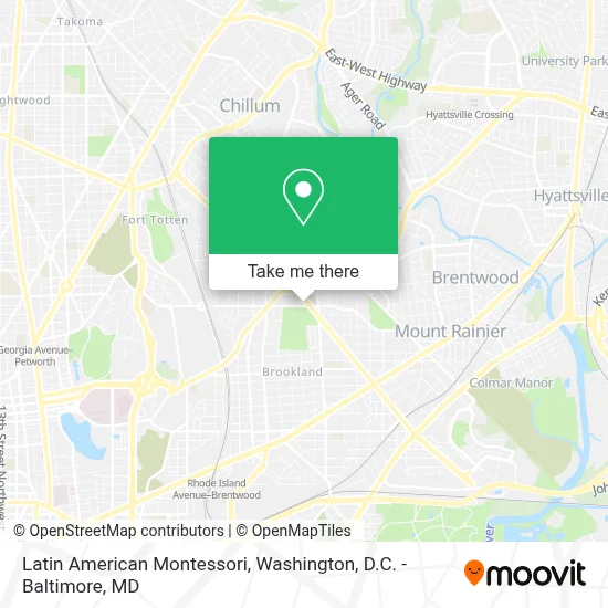 Latin American Montessori map