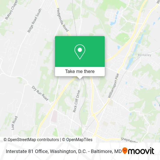 Interstate 81 Office map