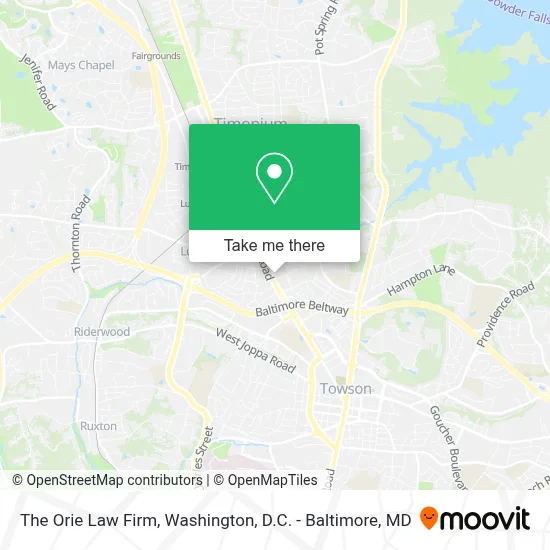 The Orie Law Firm map