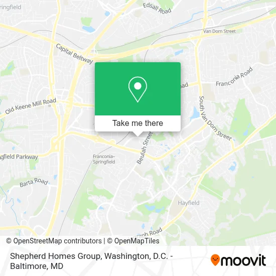 Shepherd Homes Group map