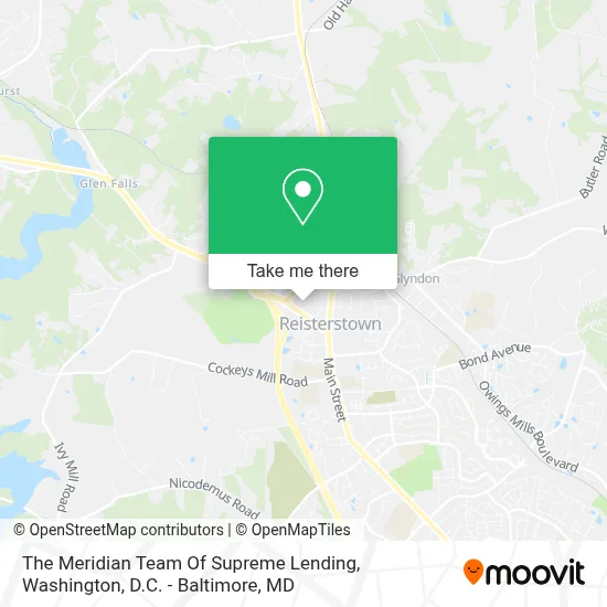The Meridian Team Of Supreme Lending map