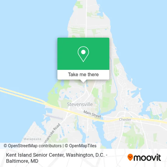 Kent Island Senior Center map