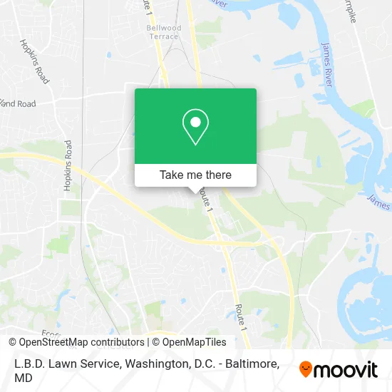 L.B.D. Lawn Service map