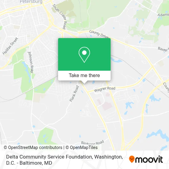 Delta Community Service Foundation map