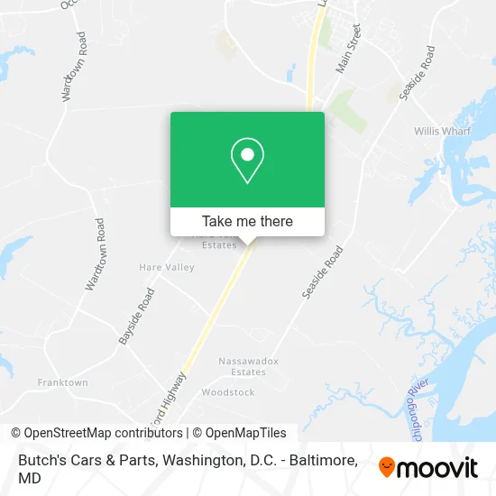 Butch's Cars & Parts map