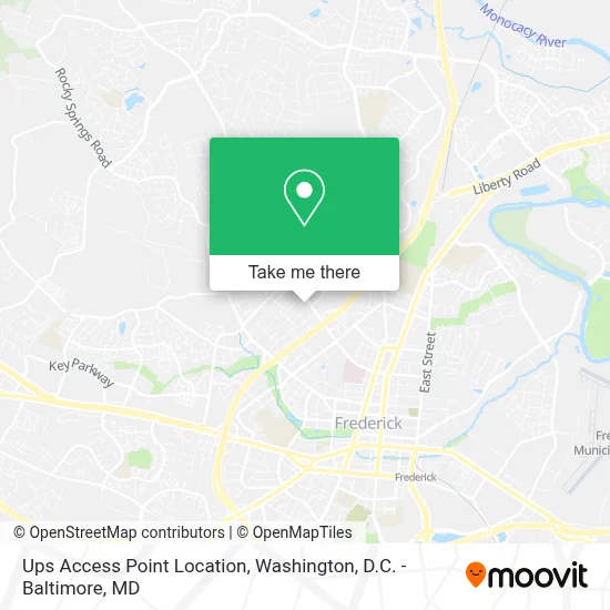 Ups Access Point Location map