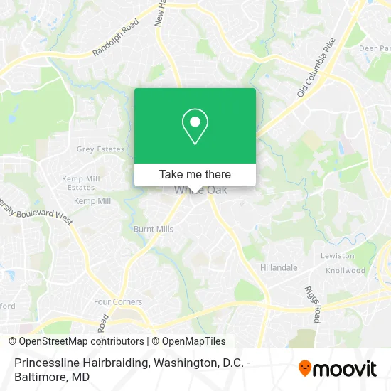 Princessline Hairbraiding map