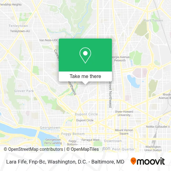 Lara Fife, Fnp-Bc map