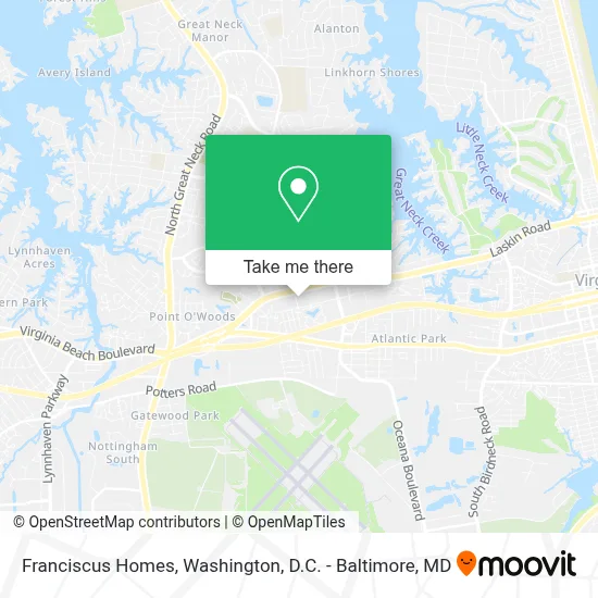 Franciscus Homes map