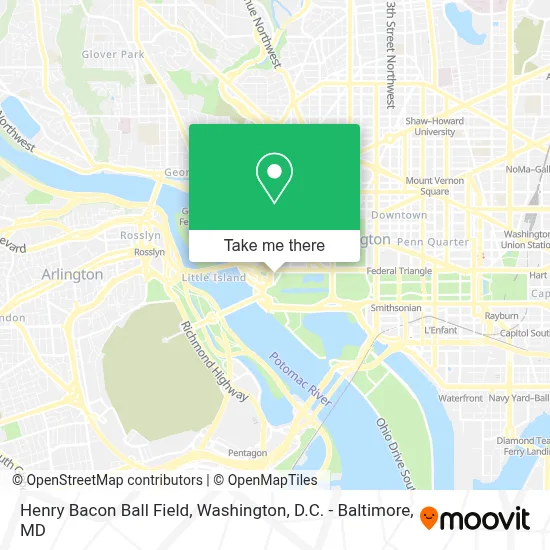 Henry Bacon Ball Field map