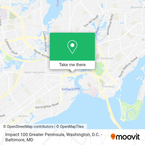 Impact 100 Greater Peninsula map