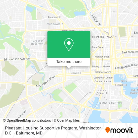 Pleasant Housing Supportive Program map