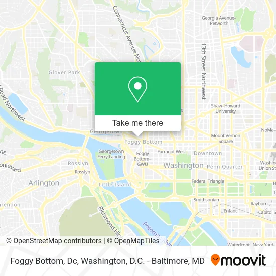 Foggy Bottom, Dc map