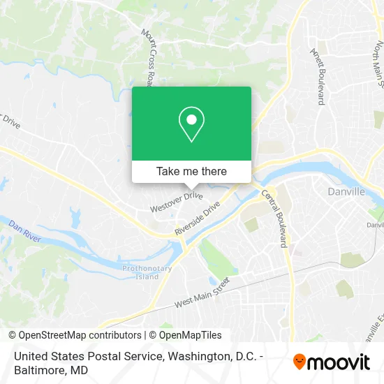 United States Postal Service map