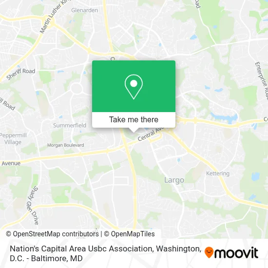 Nation's Capital Area Usbc Association map