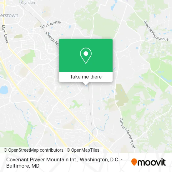Covenant Prayer Mountain Int. map