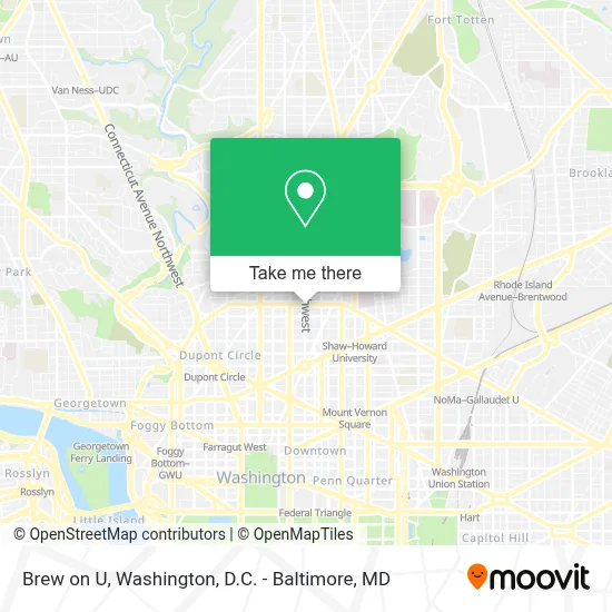 Brew on U map