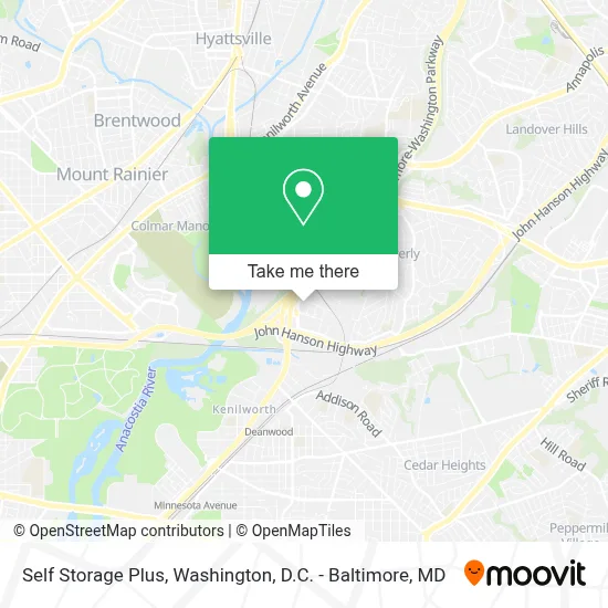 Self Storage Plus map