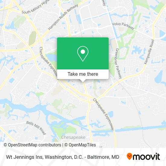 Wt Jennings Ins map