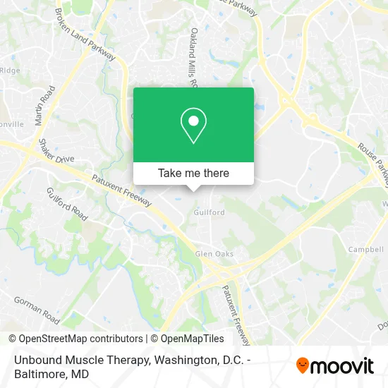 Unbound Muscle Therapy map