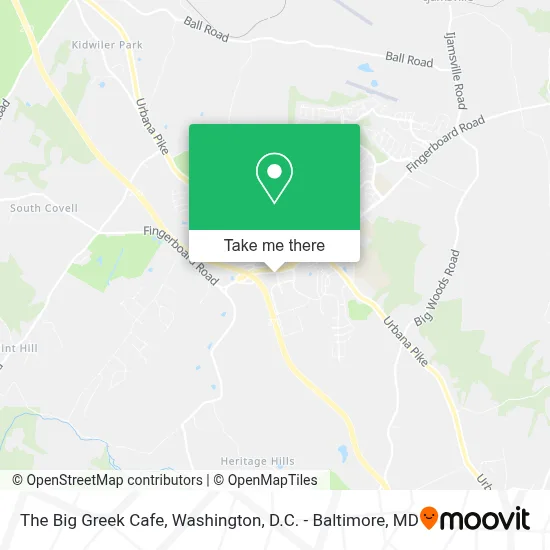 The Big Greek Cafe map