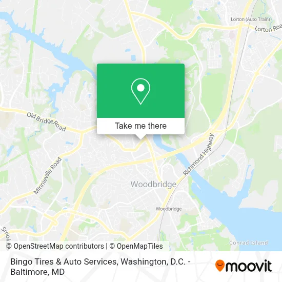 Bingo Tires & Auto Services map
