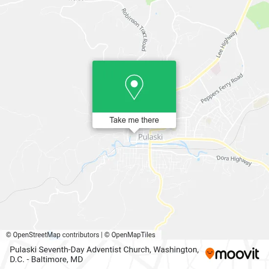 Pulaski Seventh-Day Adventist Church map