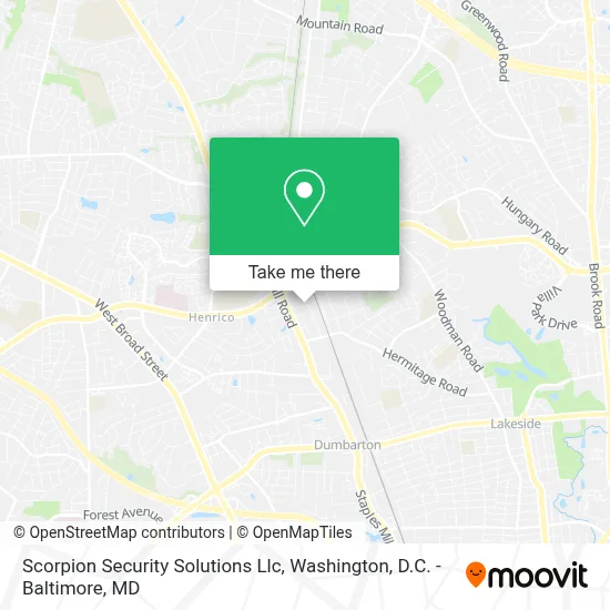 Scorpion Security Solutions Llc map