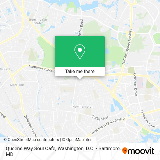 Queens Way Soul Cafe map