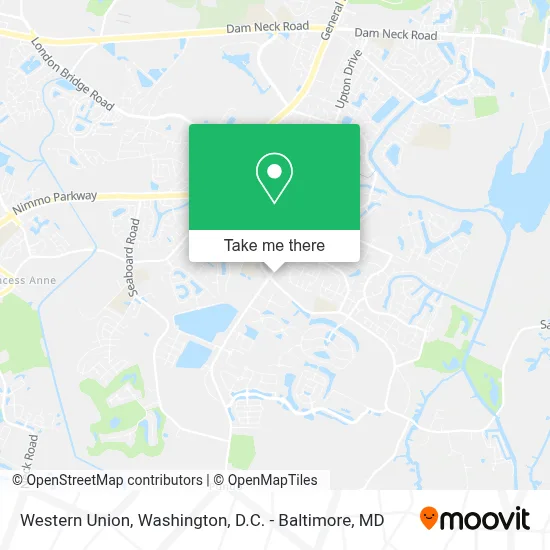 Western Union map