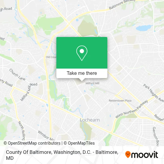 County Of Baltimore map