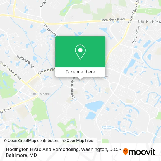 Hedington Hvac And Remodeling map