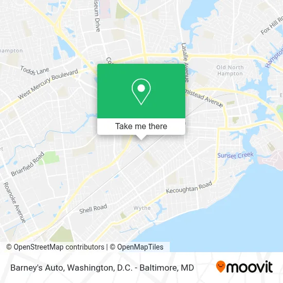 Barney's Auto map