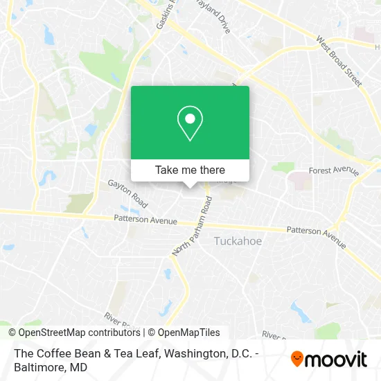 The Coffee Bean & Tea Leaf map
