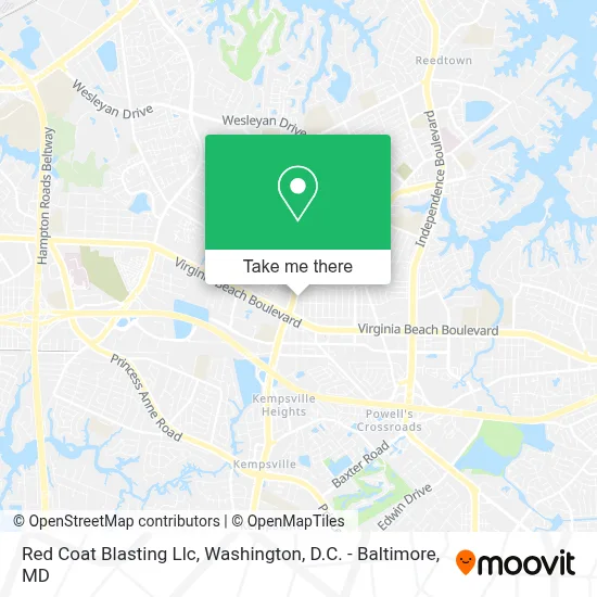 Red Coat Blasting Llc map