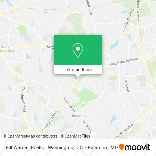 Bill Warren, Realtor map